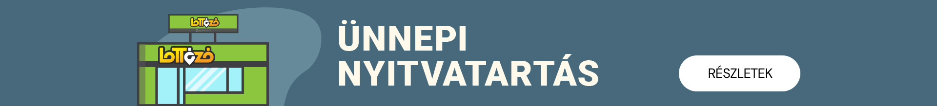 Ünnepi nyitvatartás